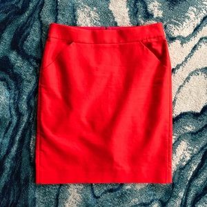 J. Crew - “The Pencil Skirt” - Red
